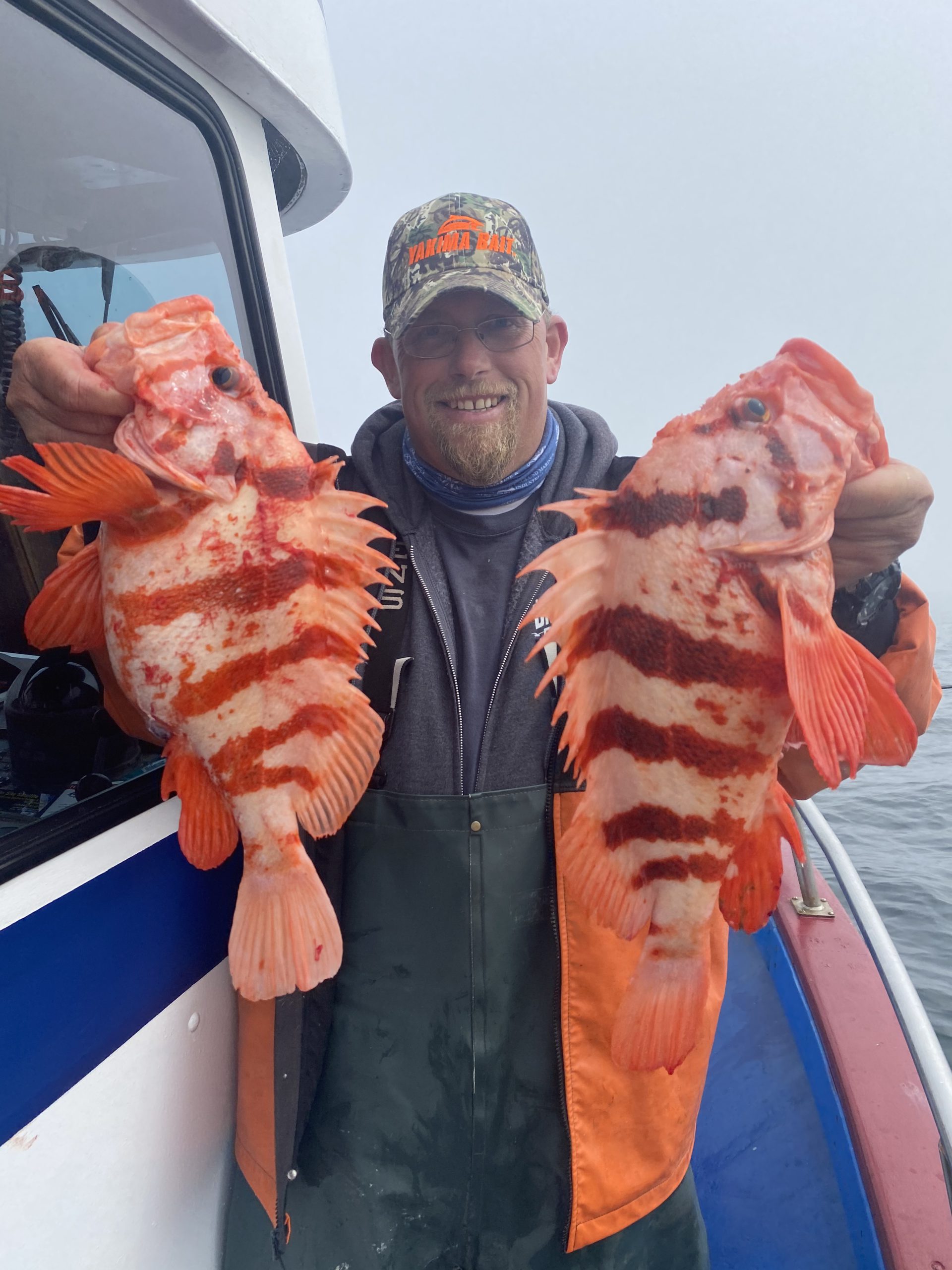 Capt. Andy Martin of Brookings Fishing Charters holds a pair of