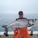 James McMahon with Shelter Cove salmon