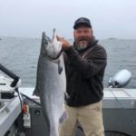 Tim Hughes of Santa Rosa .. 19 lb salmon out of bodega