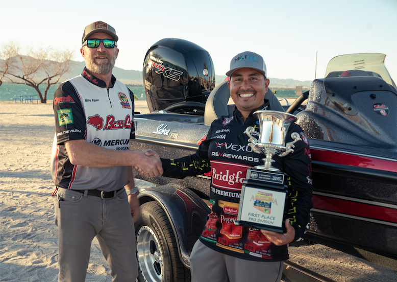 Lone pro cracks 20-pound mark, tops WON BASS Arizona Open after Day One