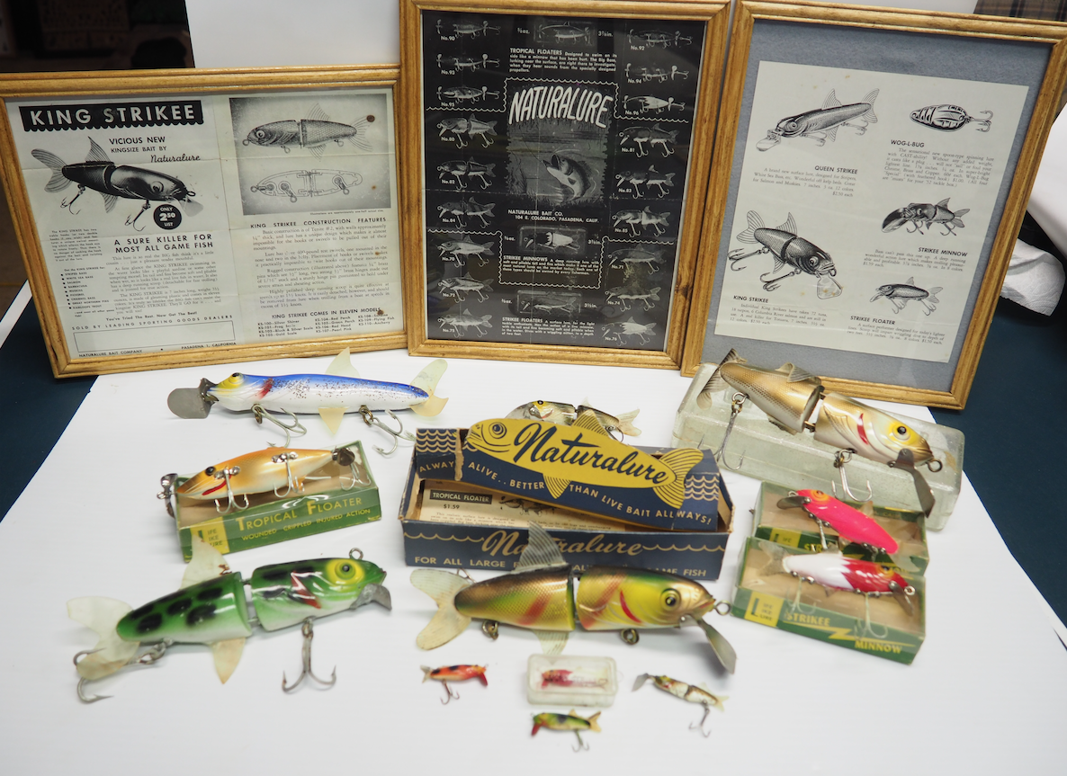 Tackle Box W/ Vintage & Modern Fishing Lures.