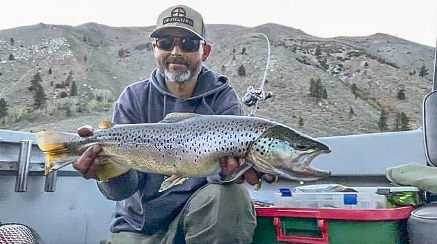 Old Time Fishing Huge Lake Trout Stringer Father And Son With Big