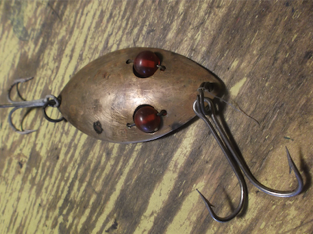 Vintage Red Eye Wiggler Spoon Fishing Lure