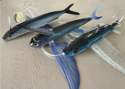 Targeting big bluefin on kites and flying fish baits
