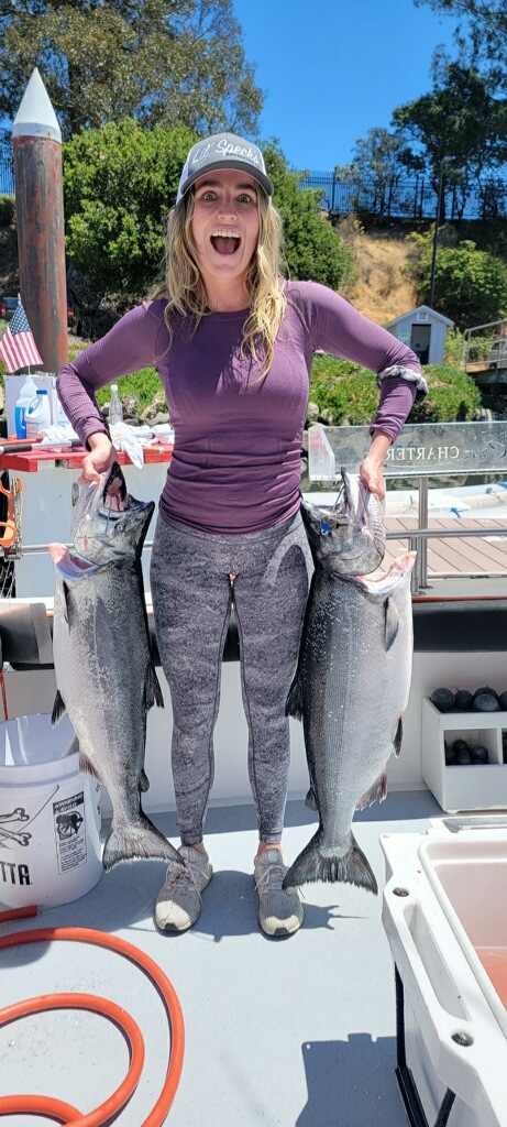 Santa Cruz Monterey Bay salmon solid while halibut are showing up