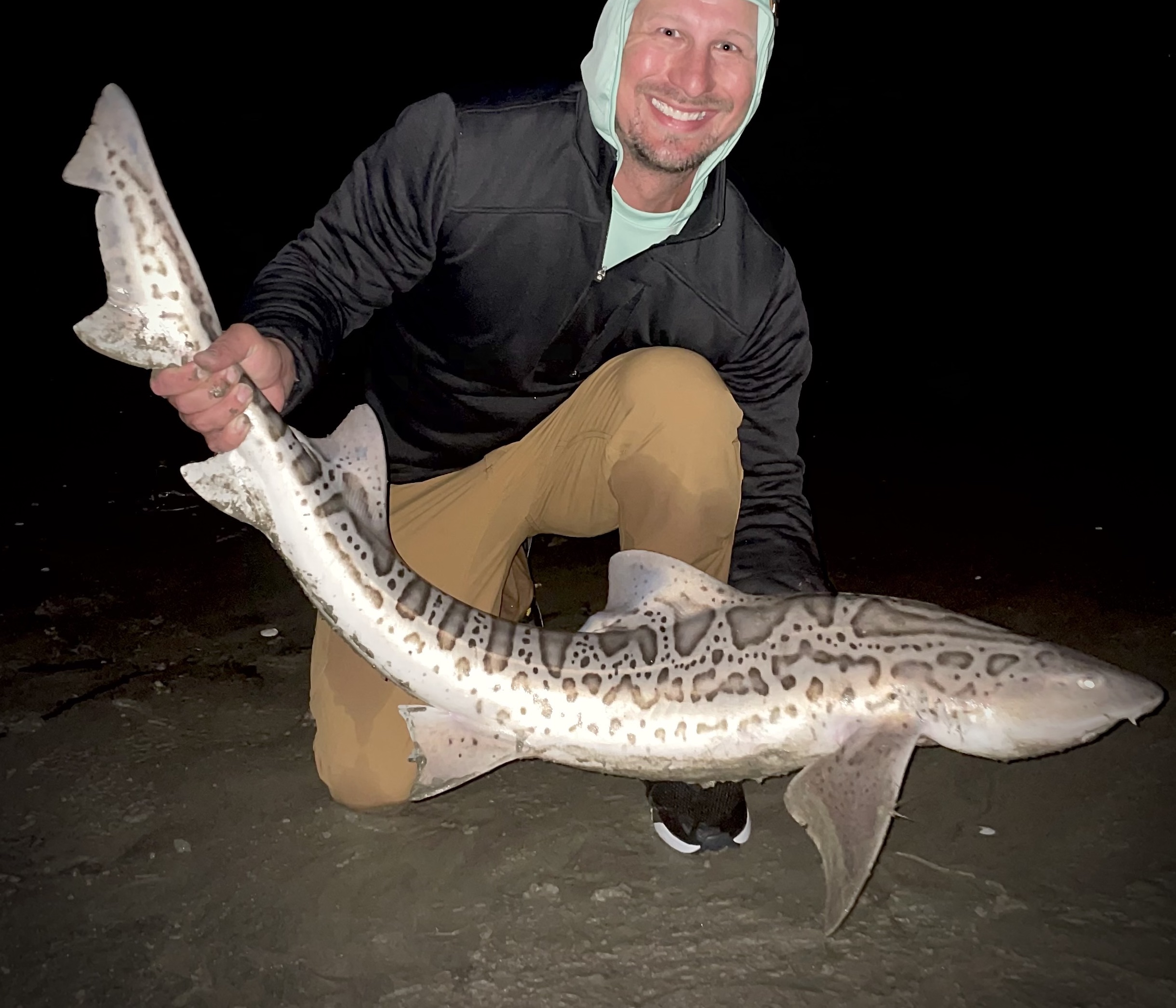Halibut, striped bass, leopard shark caught off Oyster Point