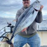 Greg Scoles of Petaluman with 38-pound albacore