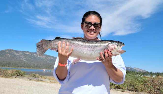 Catching Trout at Big Bear Lake with Slip Bobber and PowerBait 