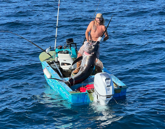 Saltwater fishing – SoCal Swordfish bagged on tiny custom boat