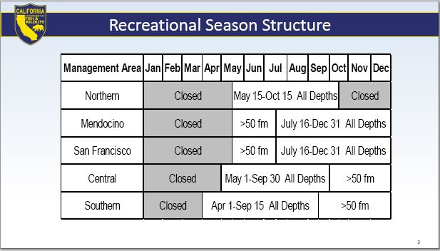 California Recreational Ocean Fishing Regulations