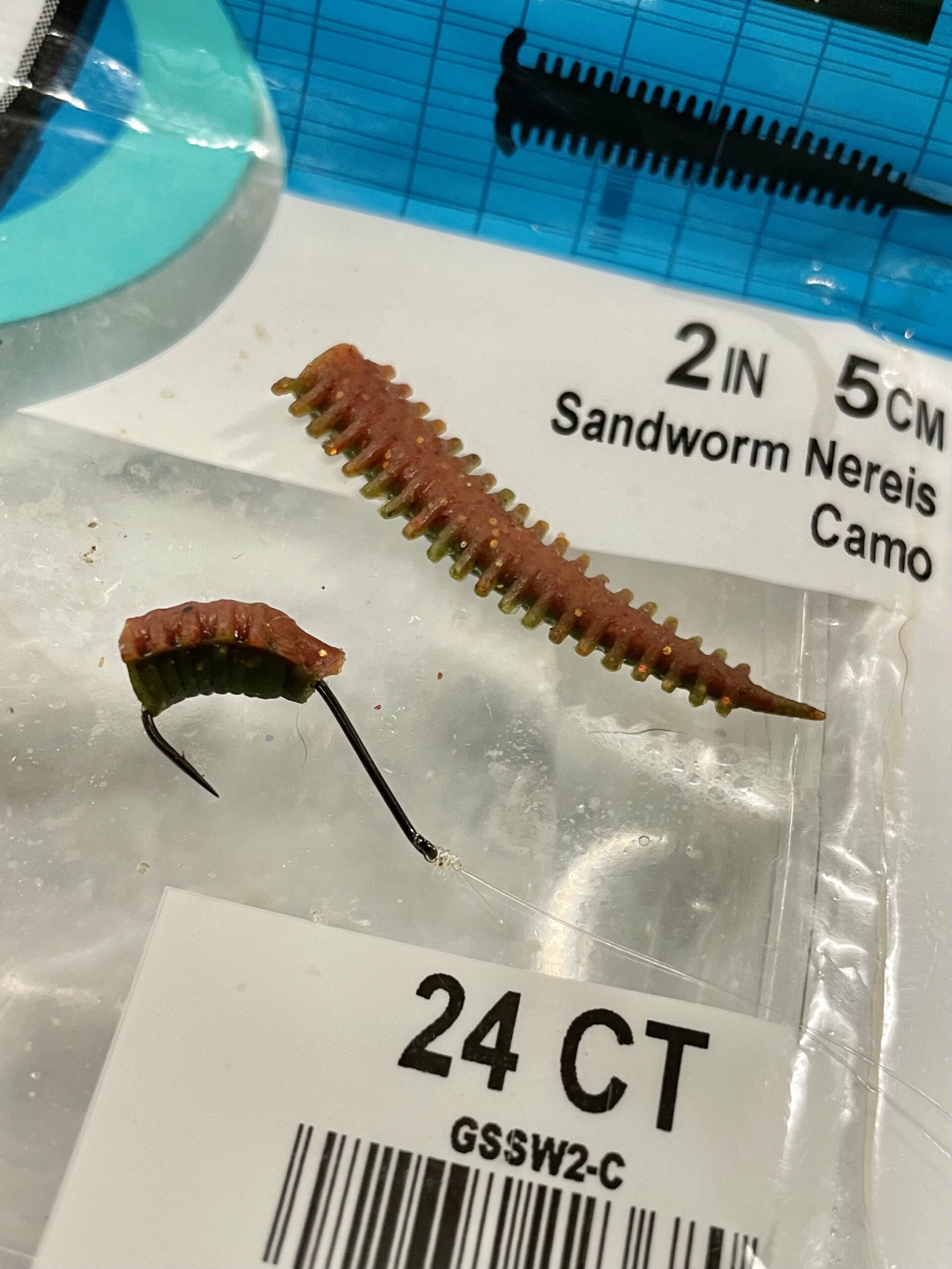 Live Sand Worm as Surf Perch Bait 