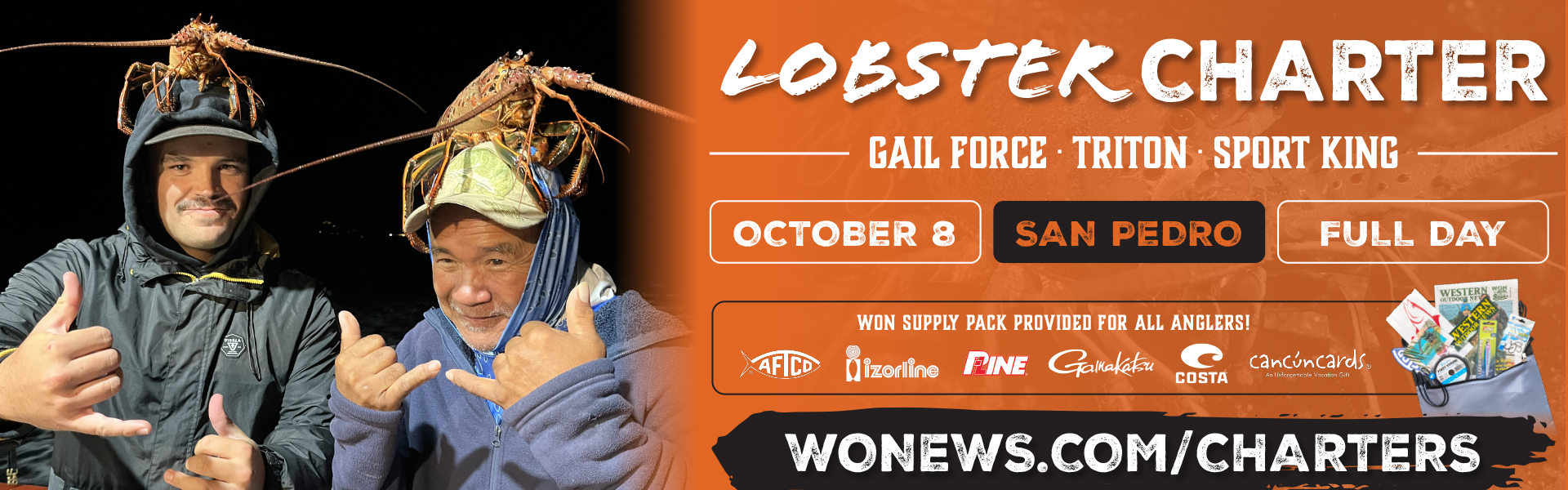 LOBSTER COMBO Homepage masthead banner
