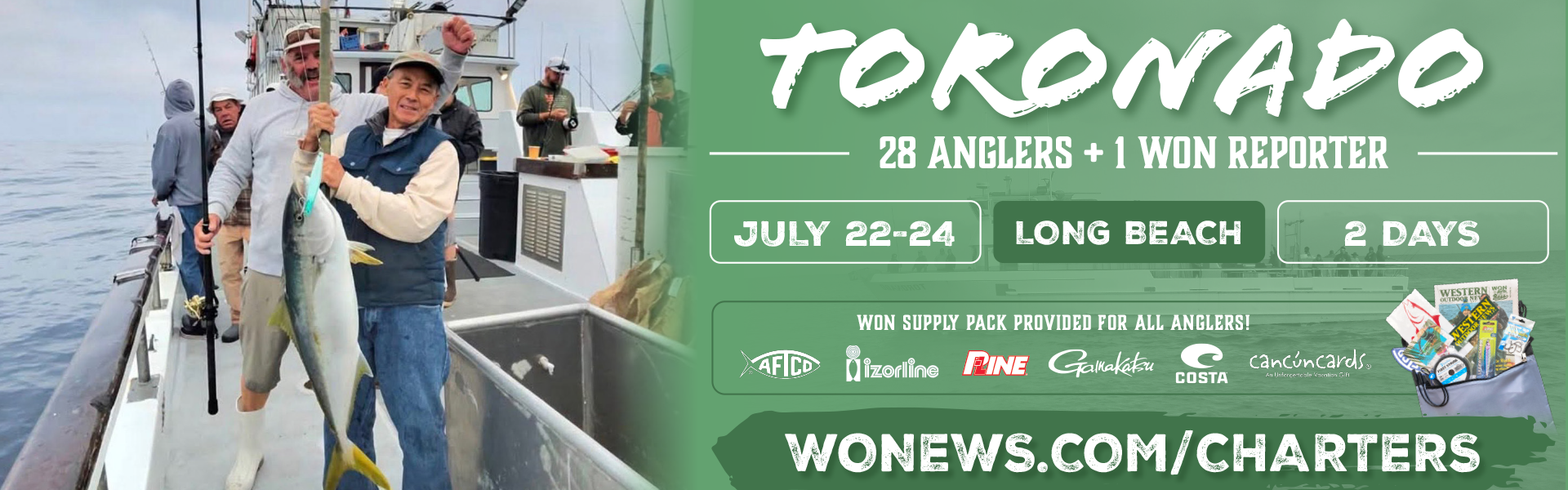 TORONADO Homepage masthead banner